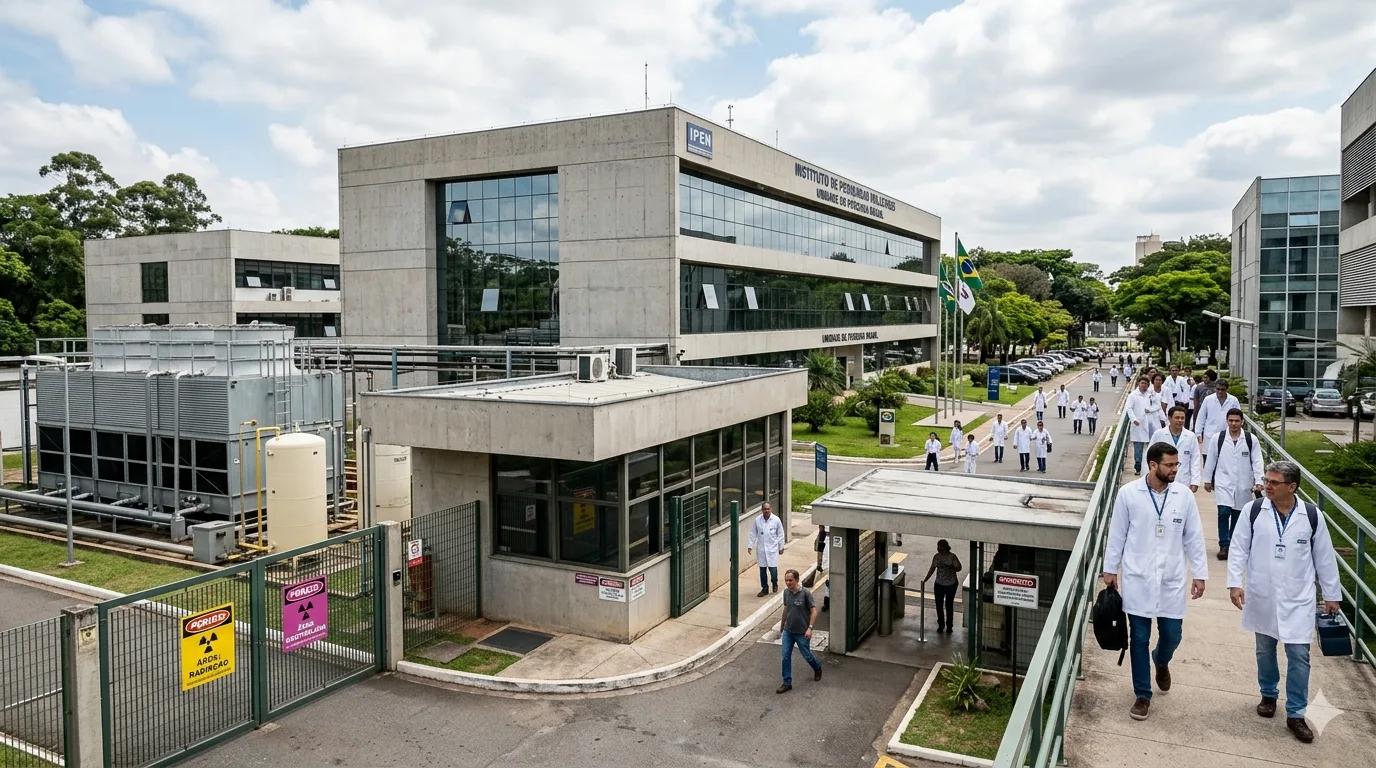 Instituto de Pesquisas Energéticas e Nucleares, na Cidade Universitária, em São Paulo, é alvo de apuração sobre possível contaminação radioativa.